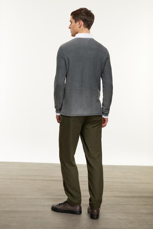  PAMUKLU BİSİKLET YAKA TRİKO KAZAK