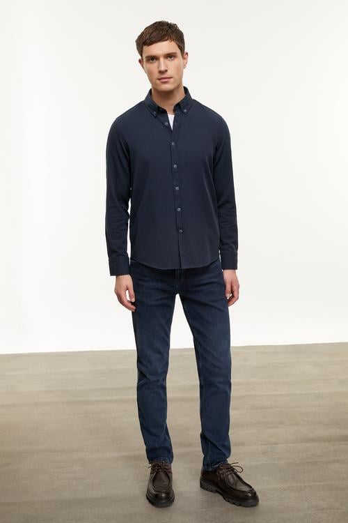  REGULAR FIT KADİFE GÖMLEK