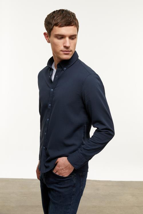  REGULAR FIT KADİFE GÖMLEK