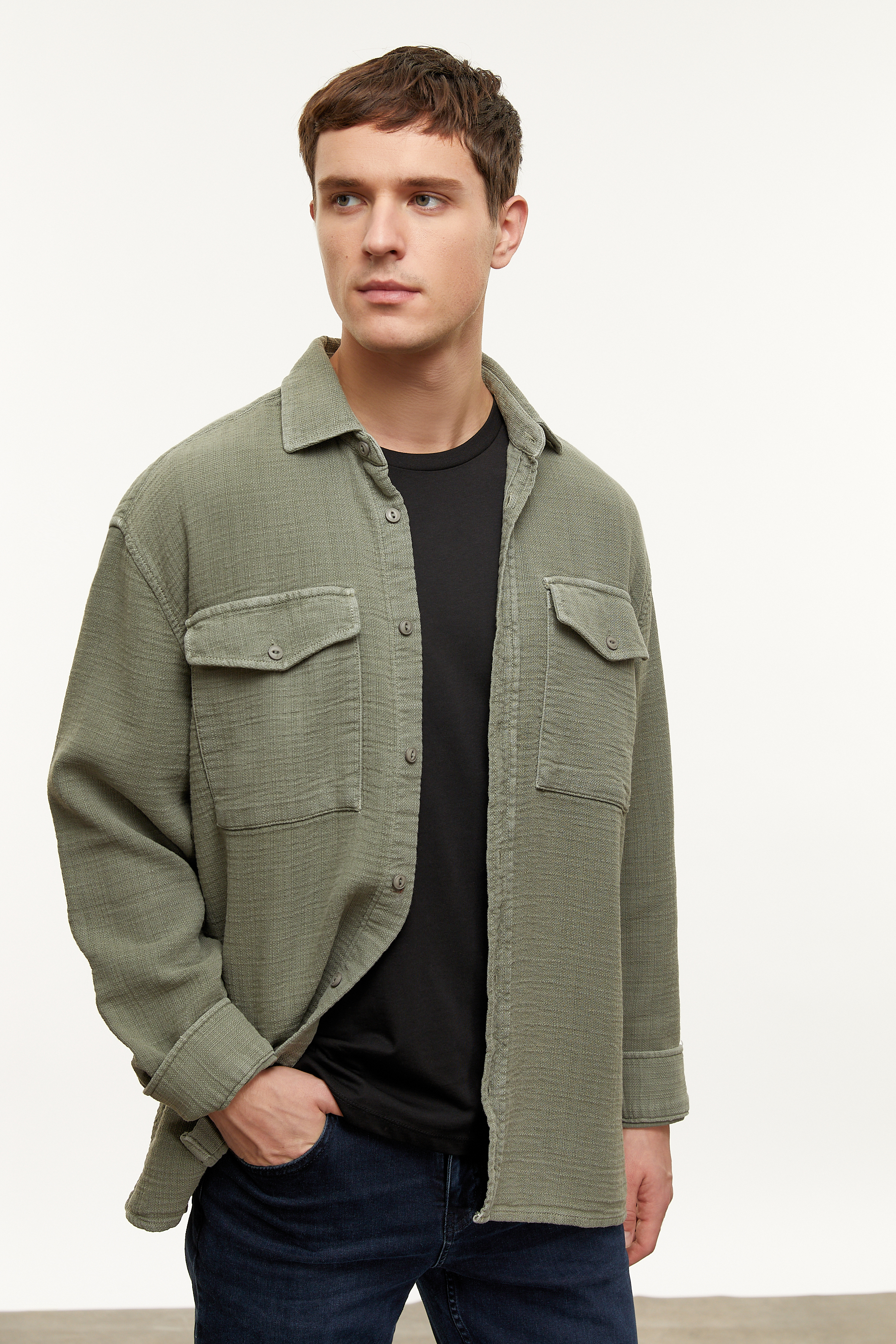 PAMUKLU OVERISIZE GÖMLEK