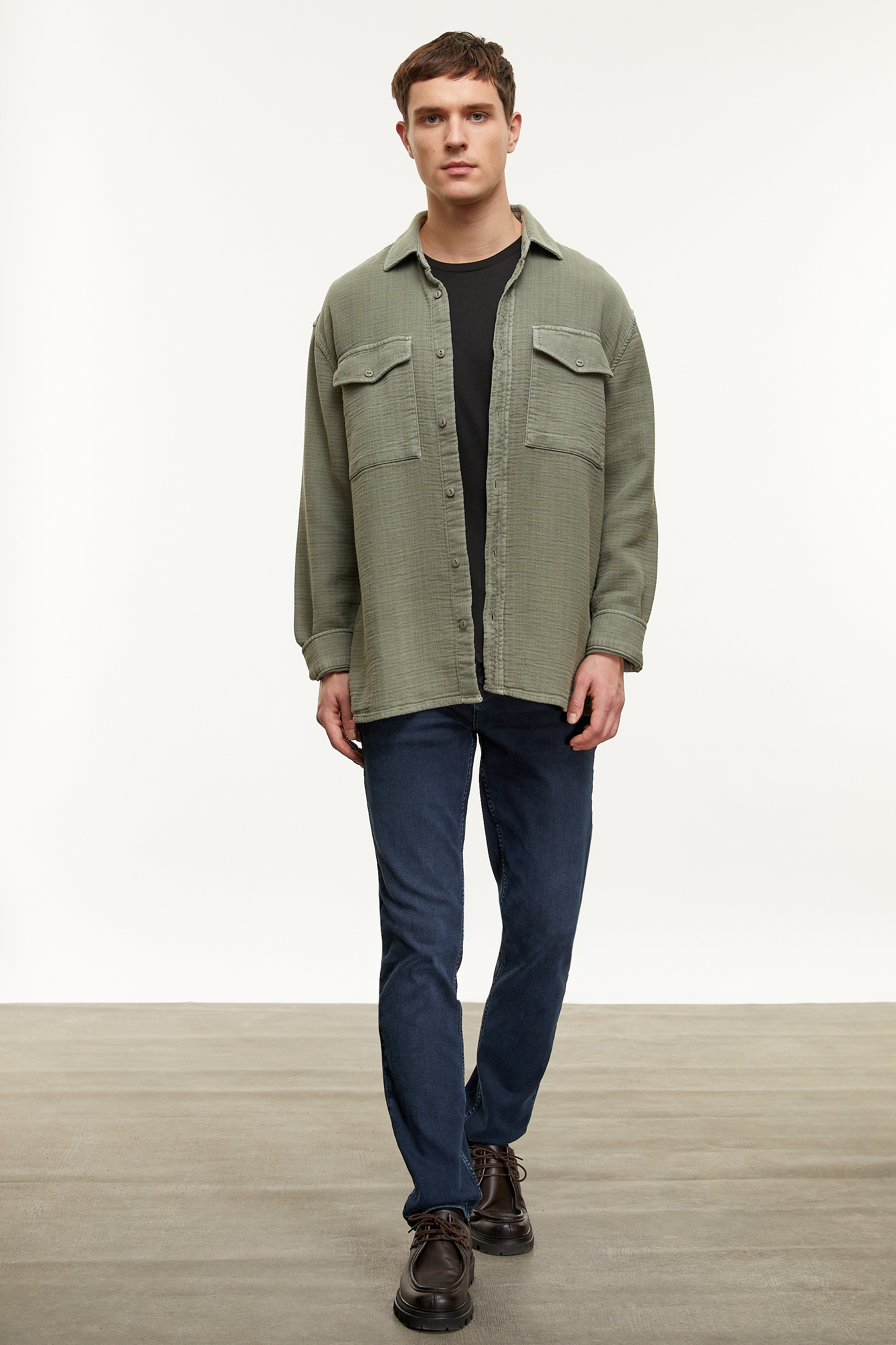 PAMUKLU OVERISIZE GÖMLEK