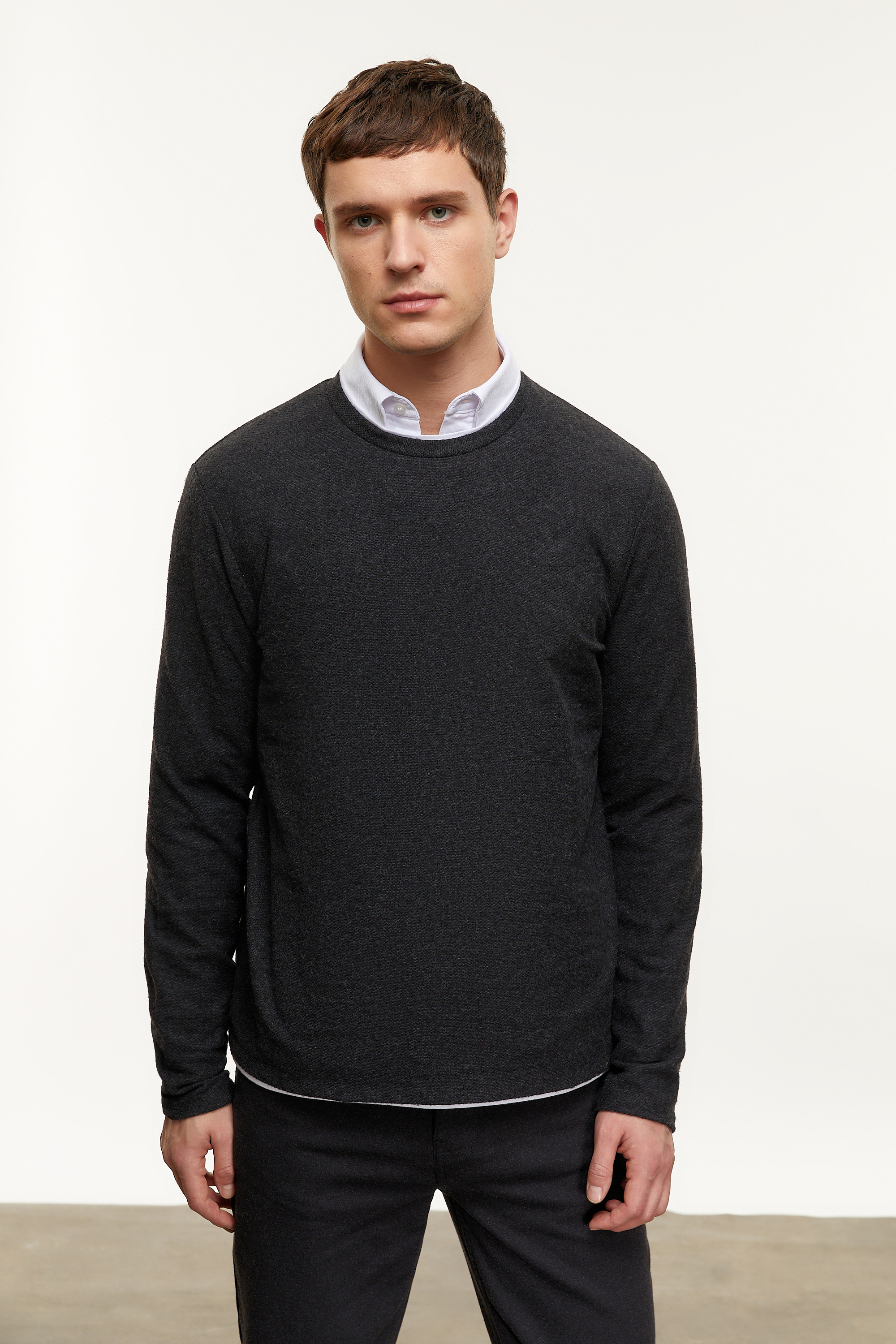 BİSİKLET YAKA SWEATSHIRT