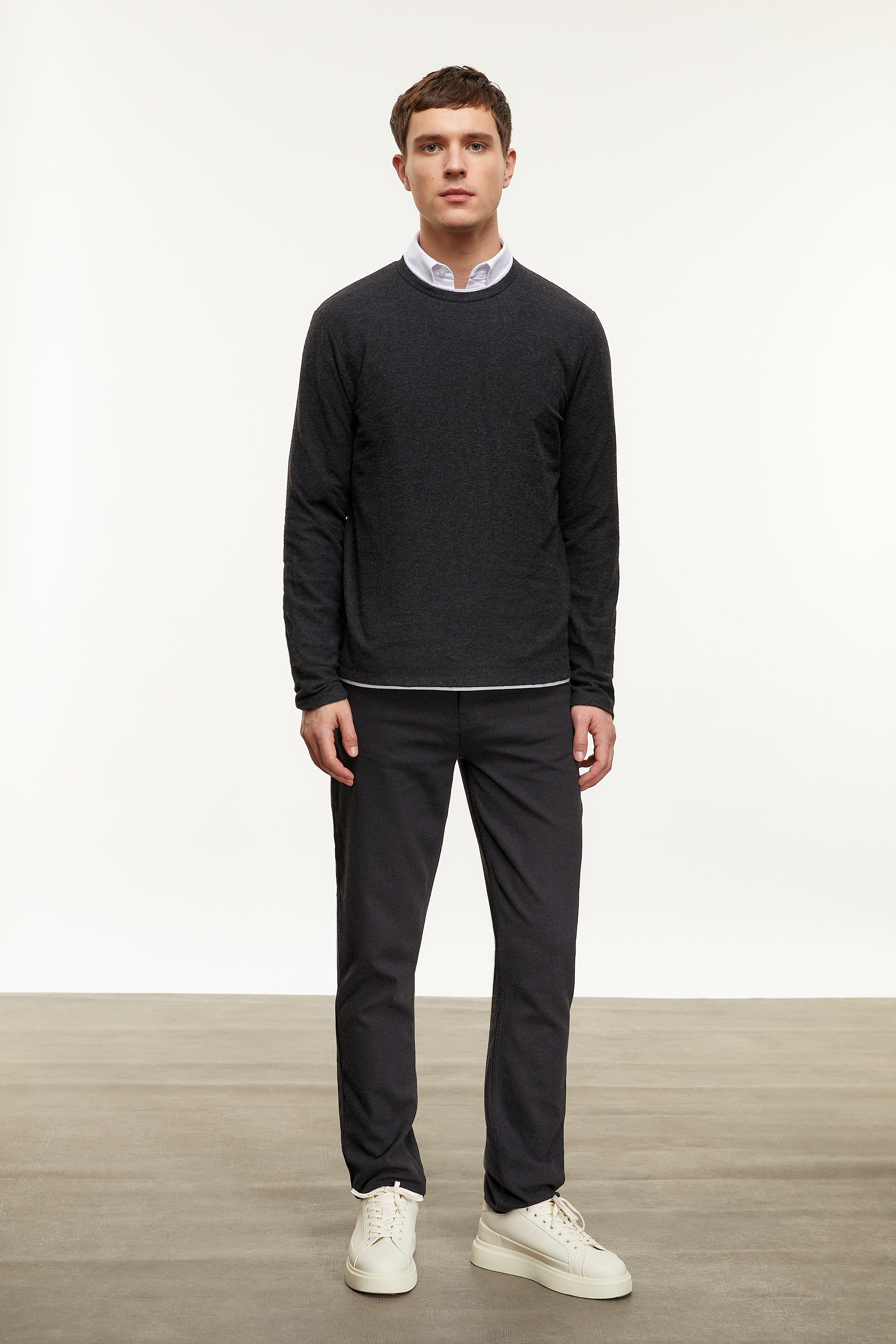 BİSİKLET YAKA SWEATSHIRT