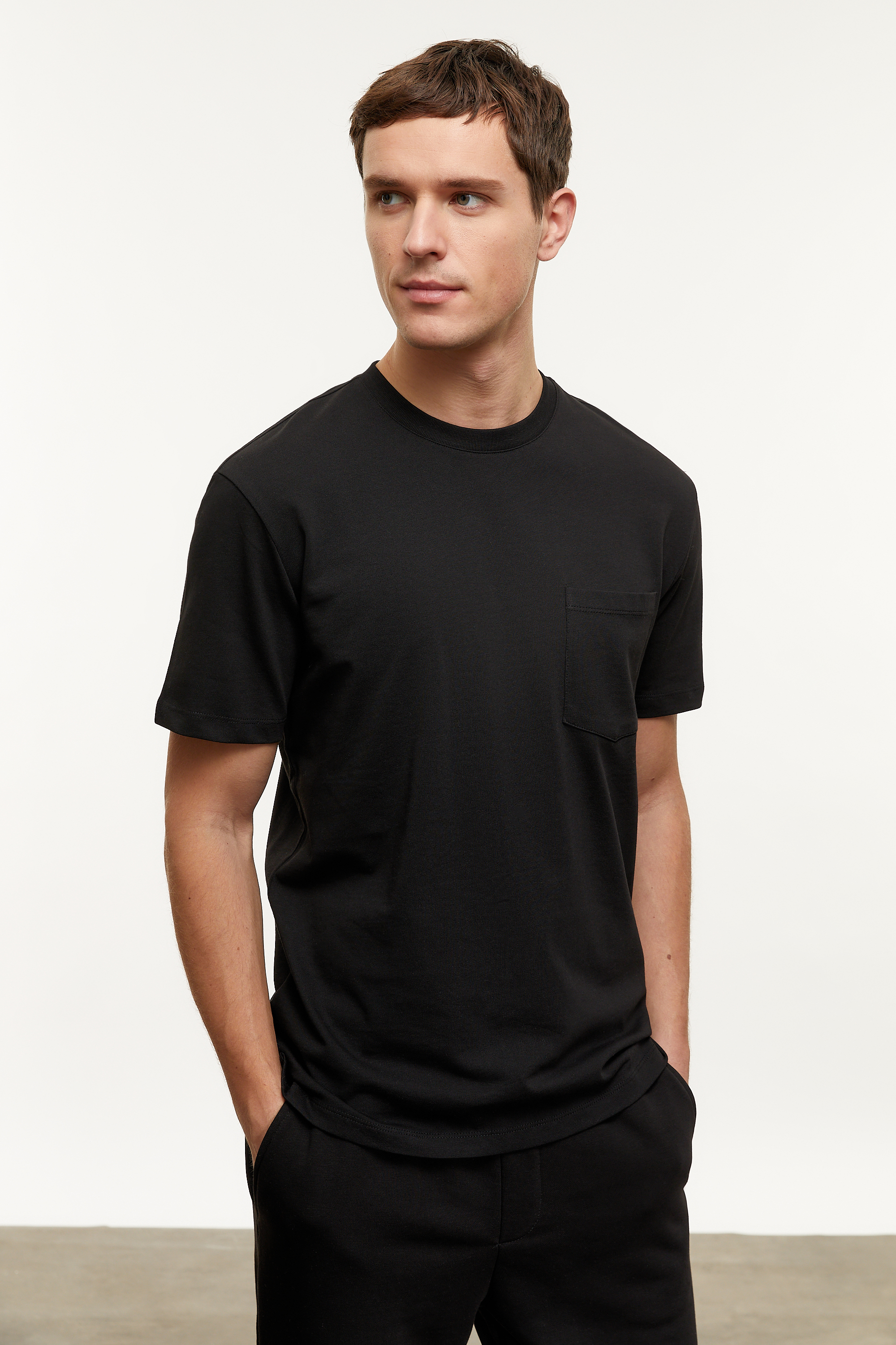 BİSİKLET YAKA KISA KOLLU T-SHIRT