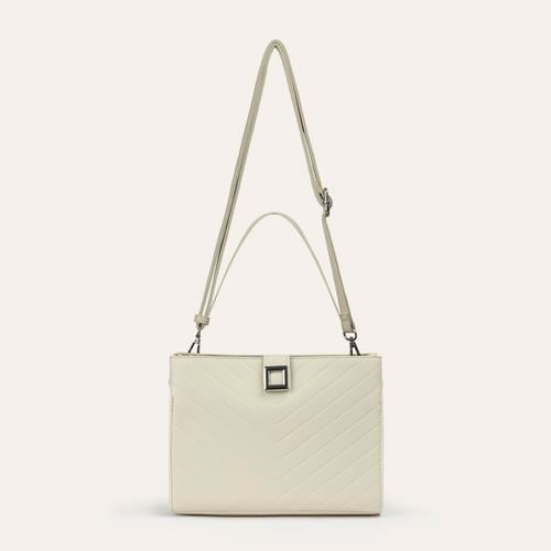 DERİ GÖRÜNÜMLÜ TOKALI EL ÇANTASI