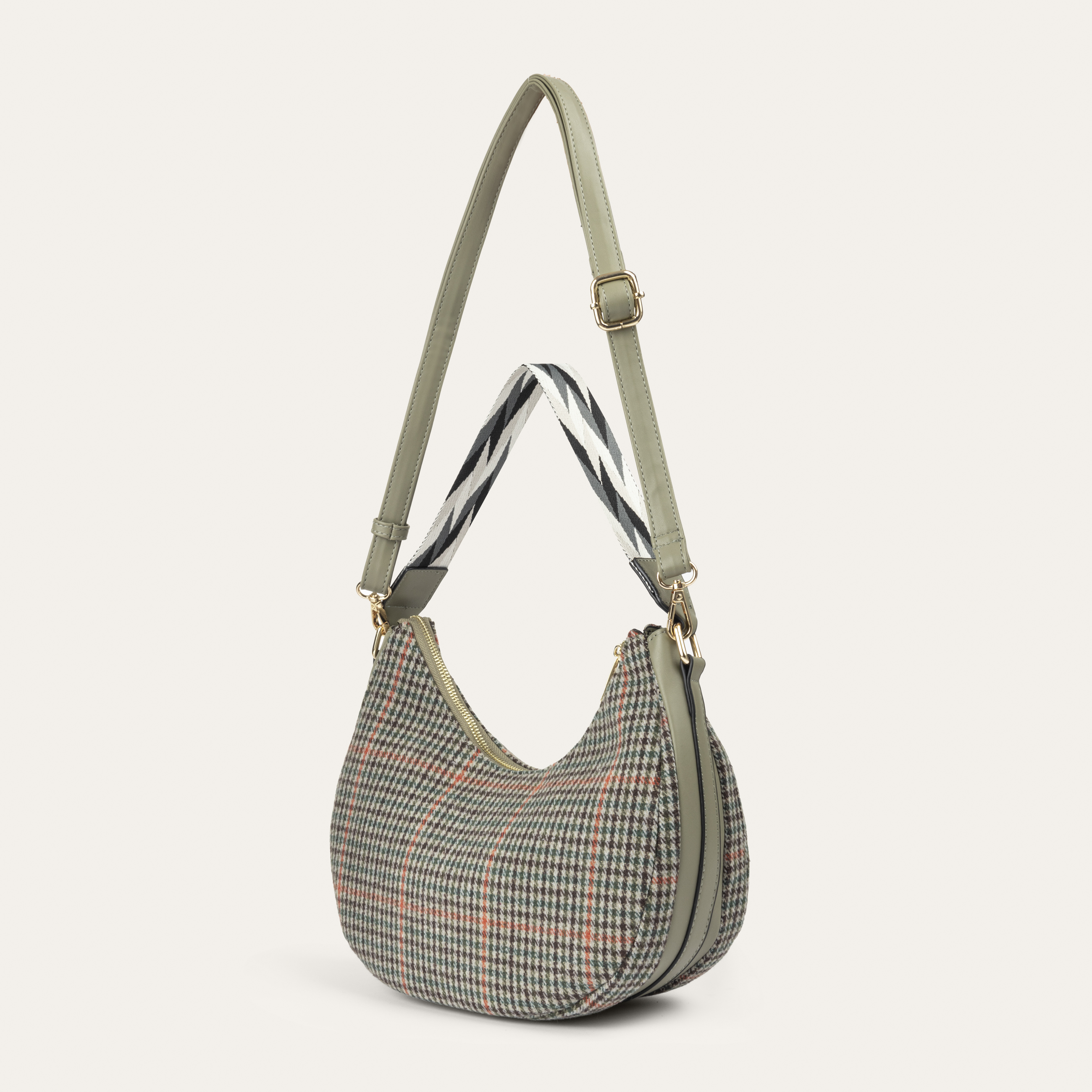 KAZAYAĞI DESENLİ OMUZ ÇANTASI