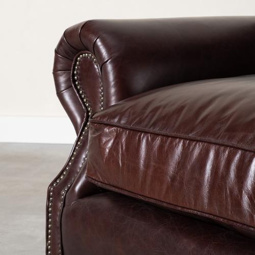  BALMORAL ÜÇLÜ DERİ KOLTUK KIZIL KAHVE