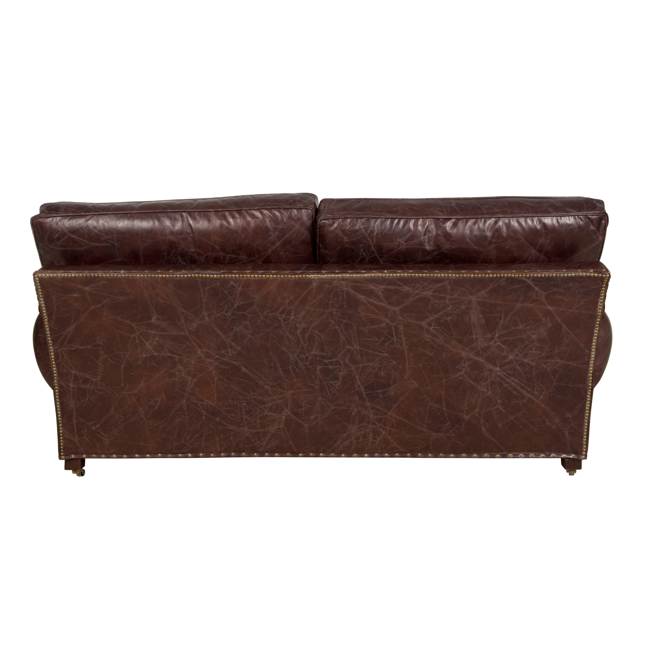 BALMORAL ÜÇLÜ DERİ KOLTUK KIZIL KAHVE