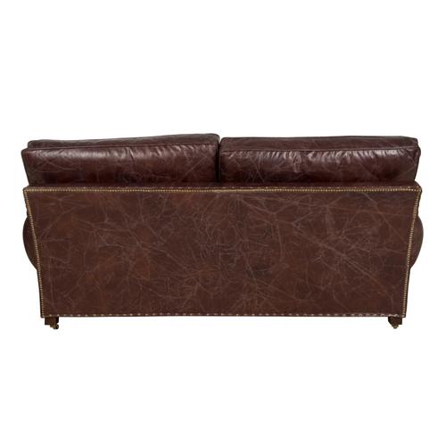 BALMORAL ÜÇLÜ DERİ KOLTUK KIZIL KAHVE