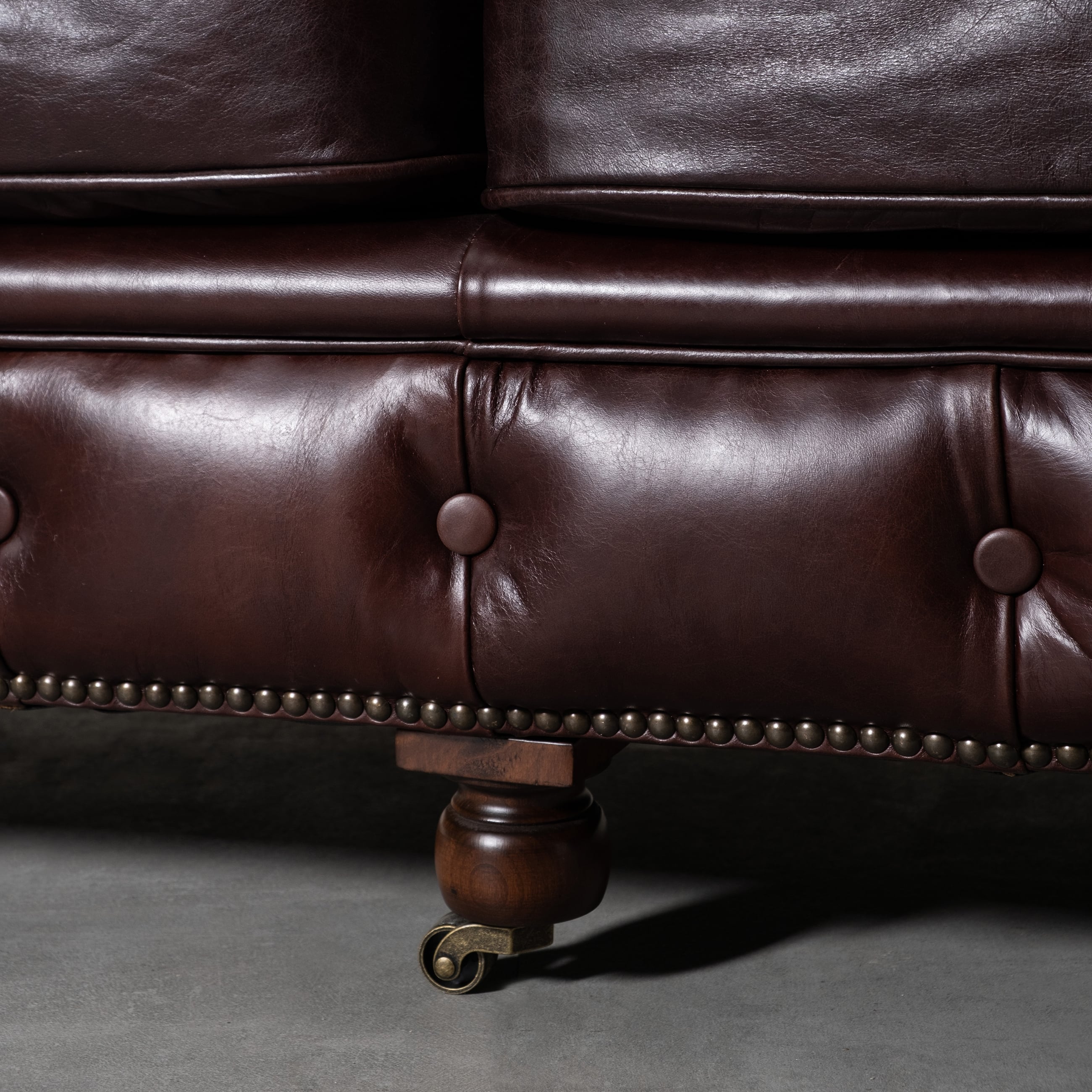 KENSINGTON ÜÇLÜ DERİ KOLTUK BIKER TAN