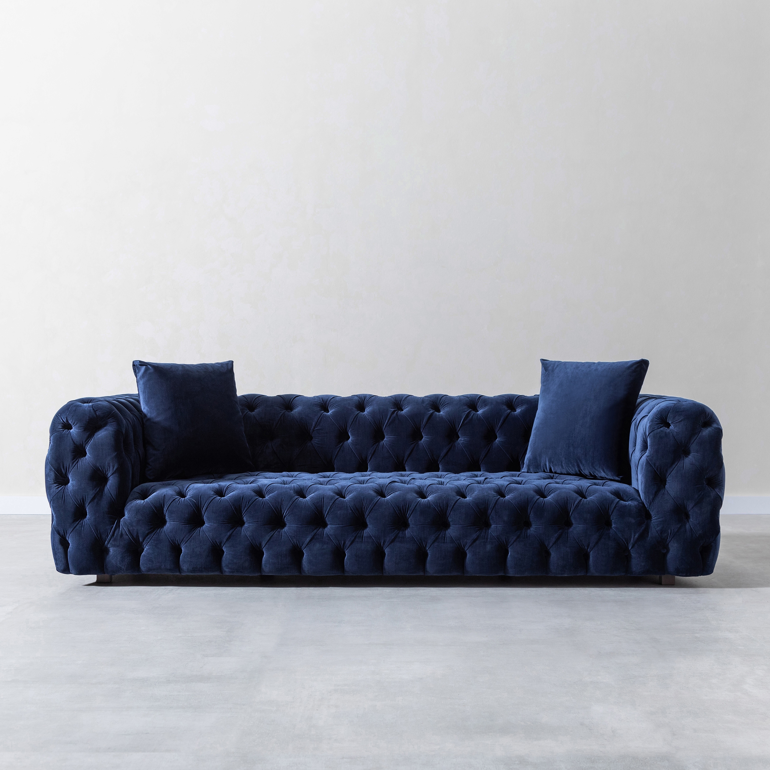 SANTOS KADİFE ÜÇLÜ CHESTER KOLTUK