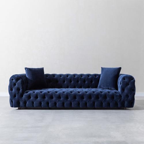  SANTOS KADİFE ÜÇLÜ CHESTER KOLTUK