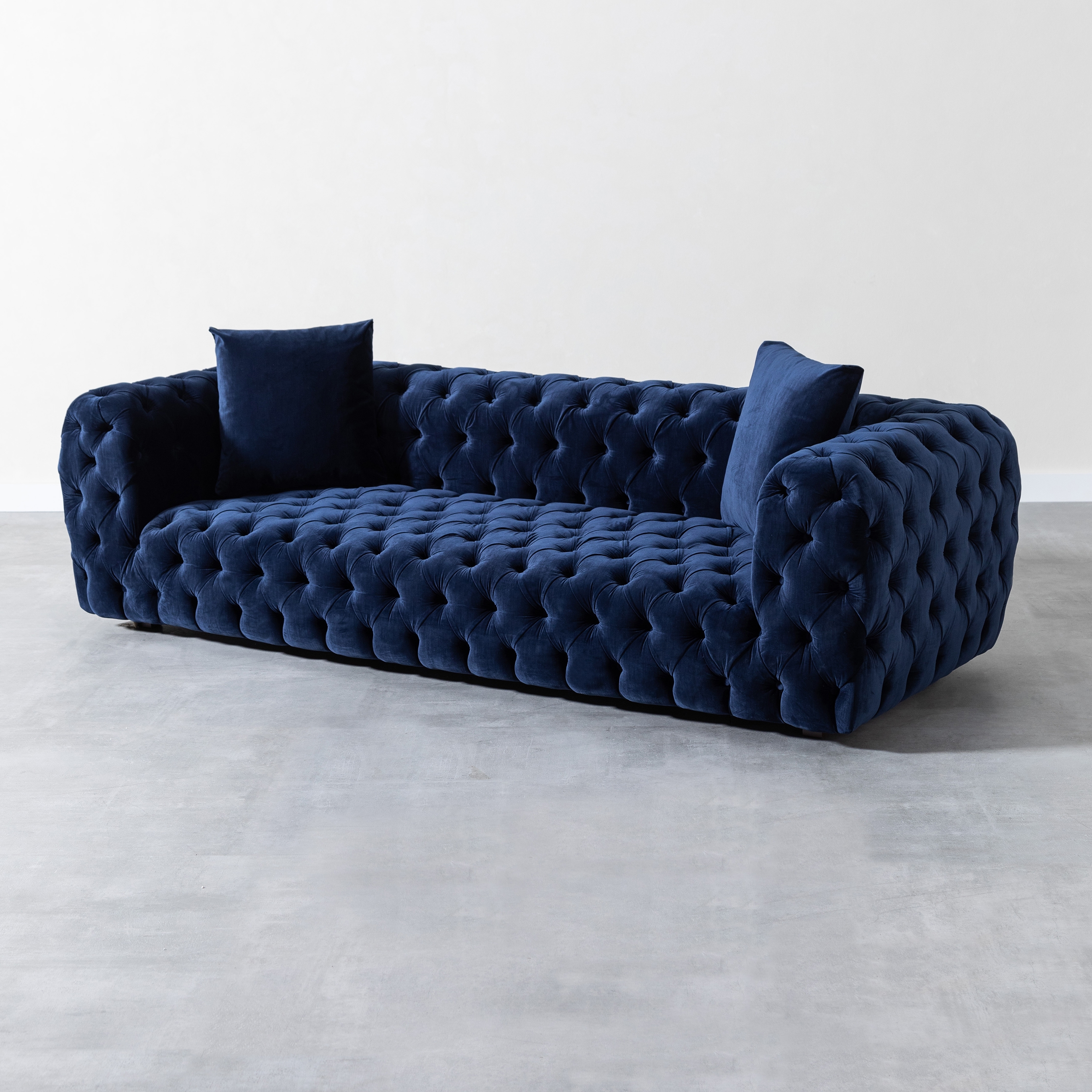 SANTOS KADİFE ÜÇLÜ CHESTER KOLTUK