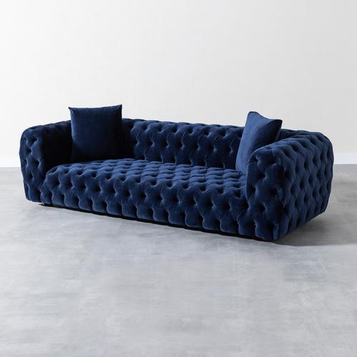  SANTOS KADİFE ÜÇLÜ CHESTER KOLTUK