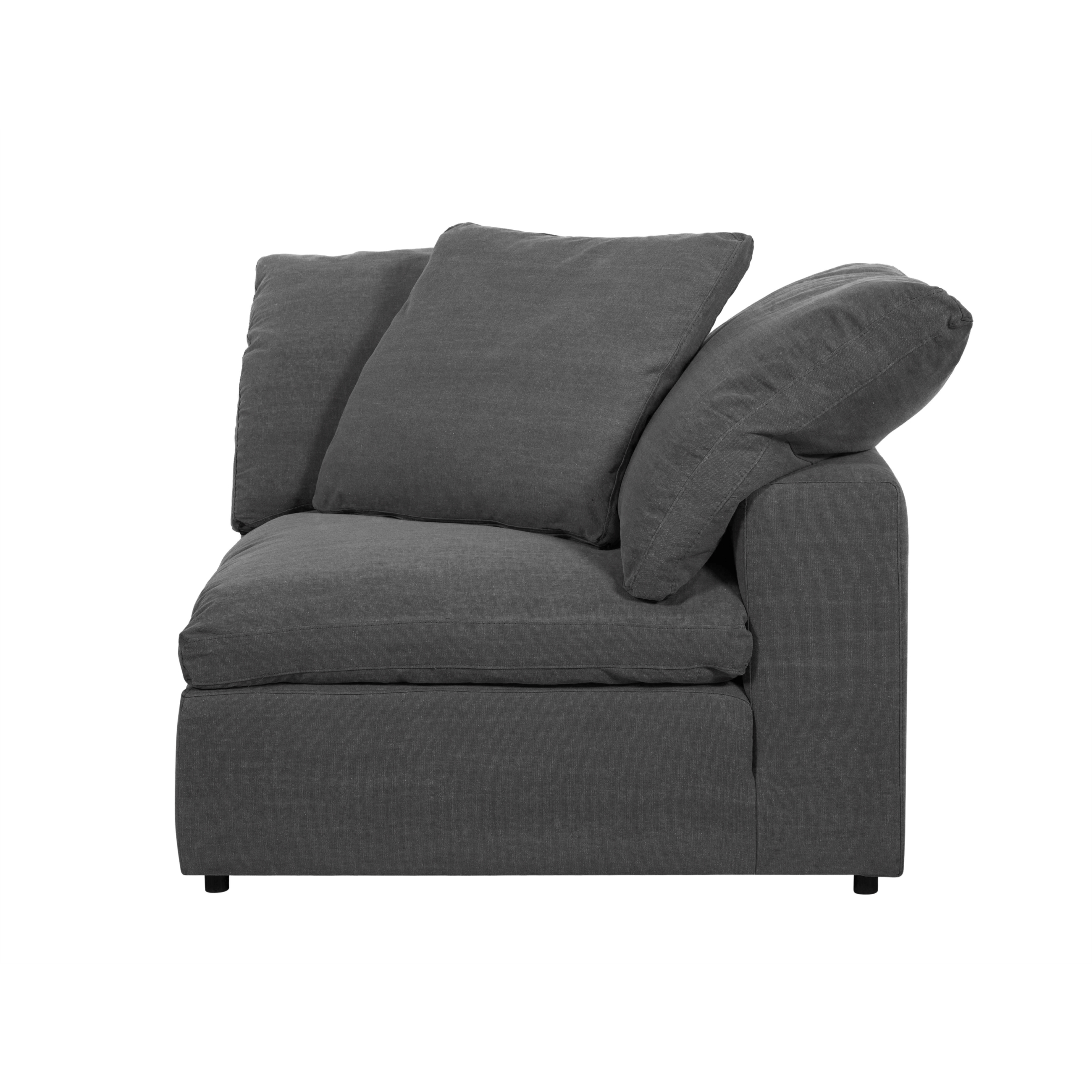 TIFFANY KÖŞE L KOLTUK MODÜL KOYU GRİ