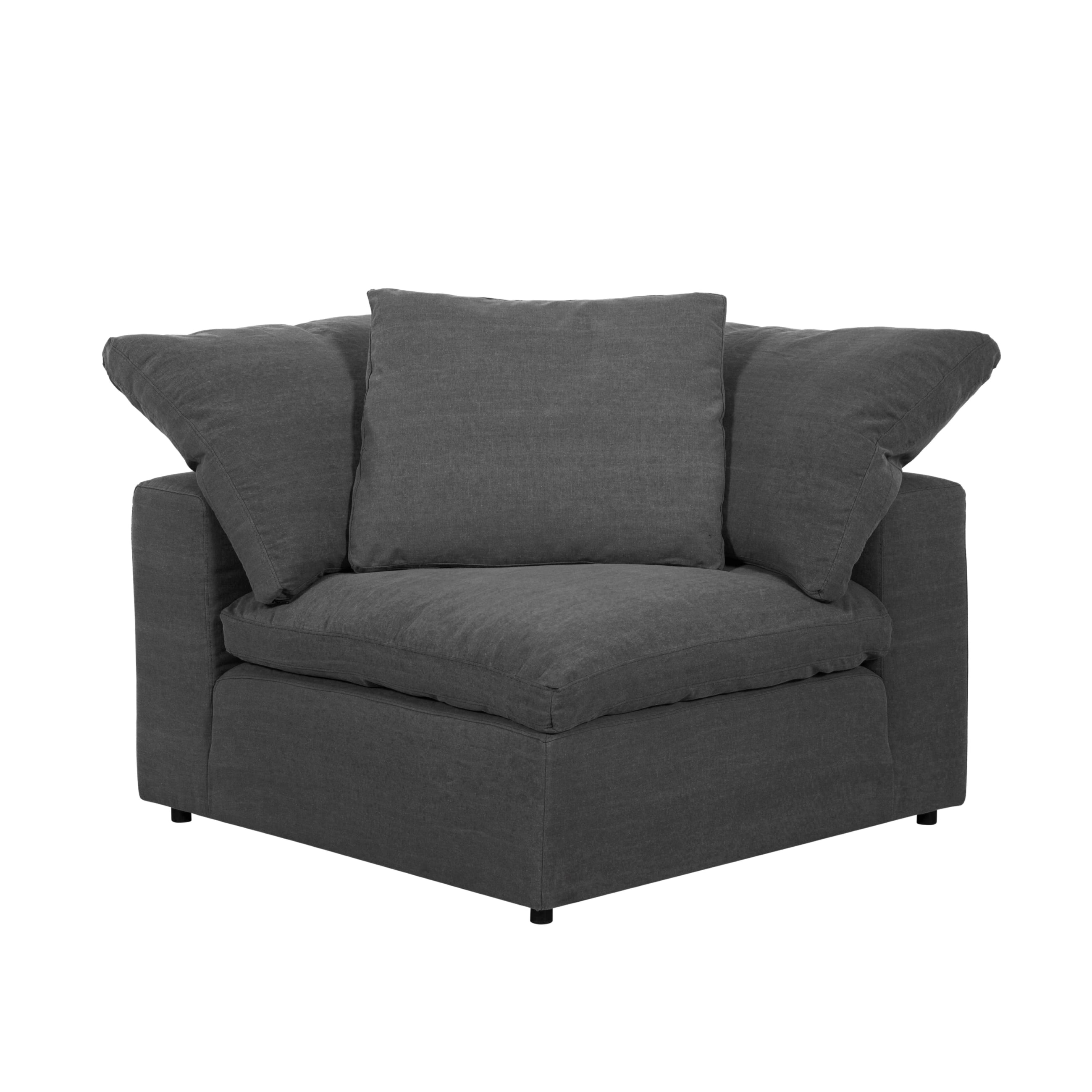 TIFFANY KÖŞE L KOLTUK MODÜL KOYU GRİ