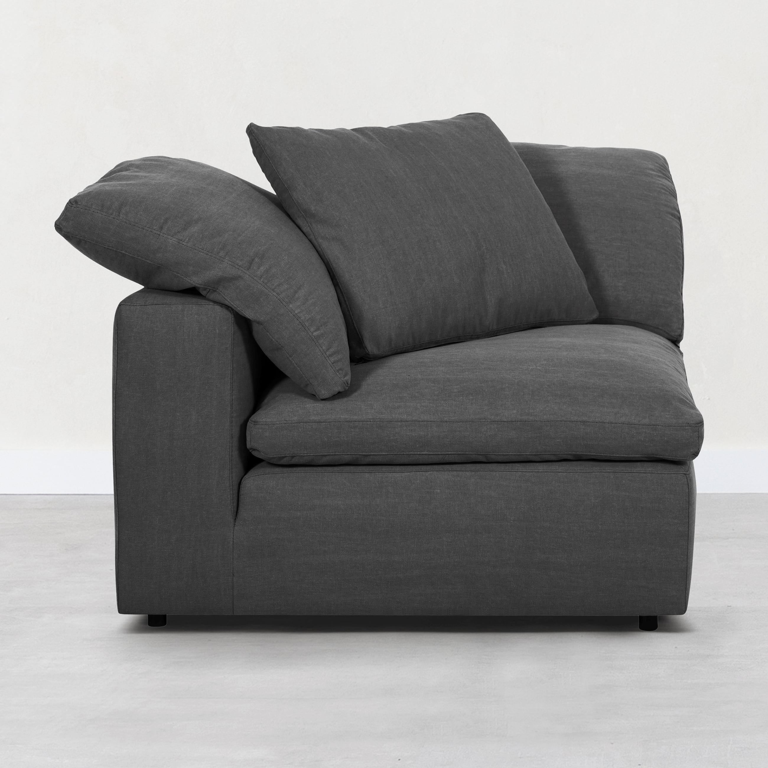 TIFFANY KÖŞE L KOLTUK MODÜL KOYU GRİ