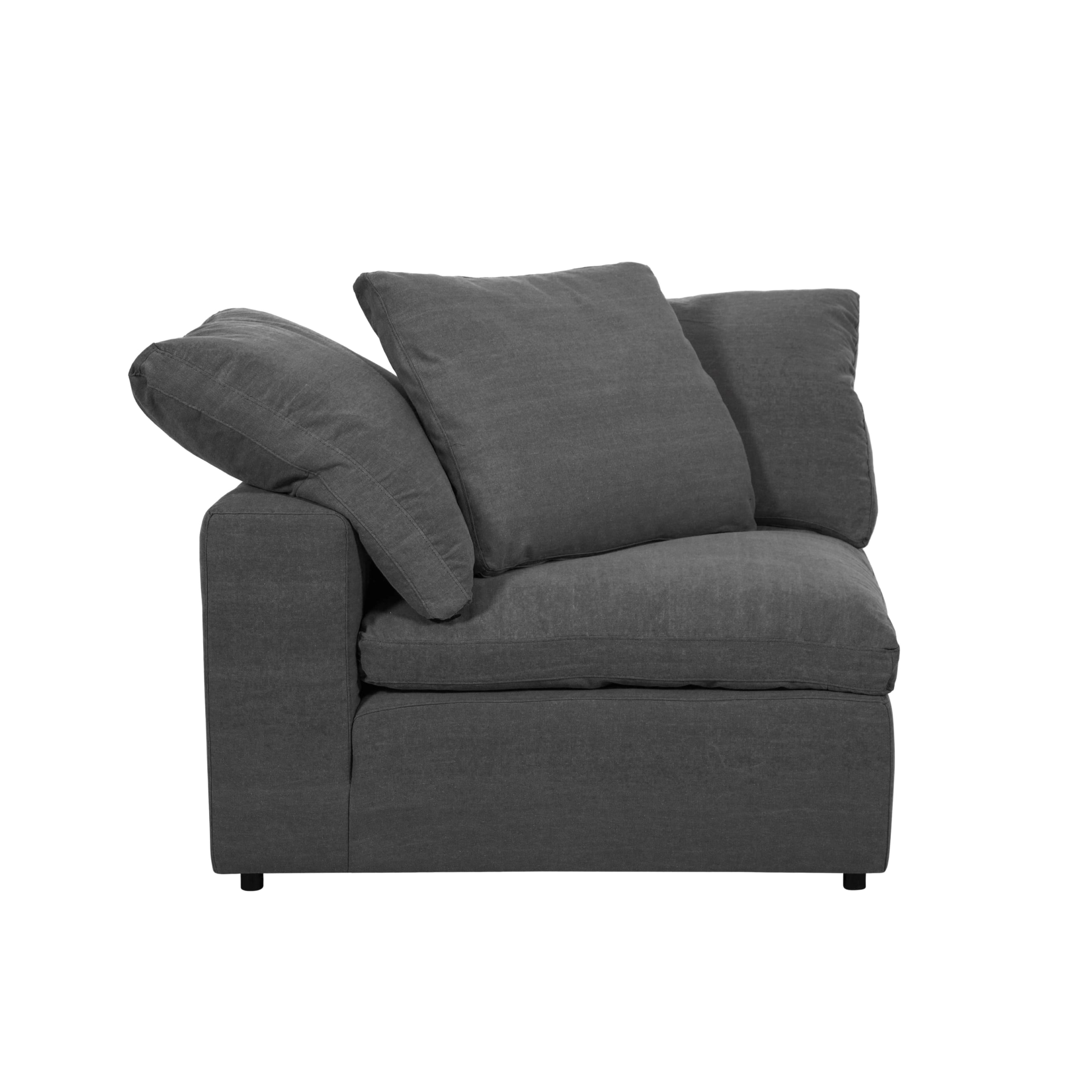 TIFFANY KÖŞE L KOLTUK MODÜL KOYU GRİ