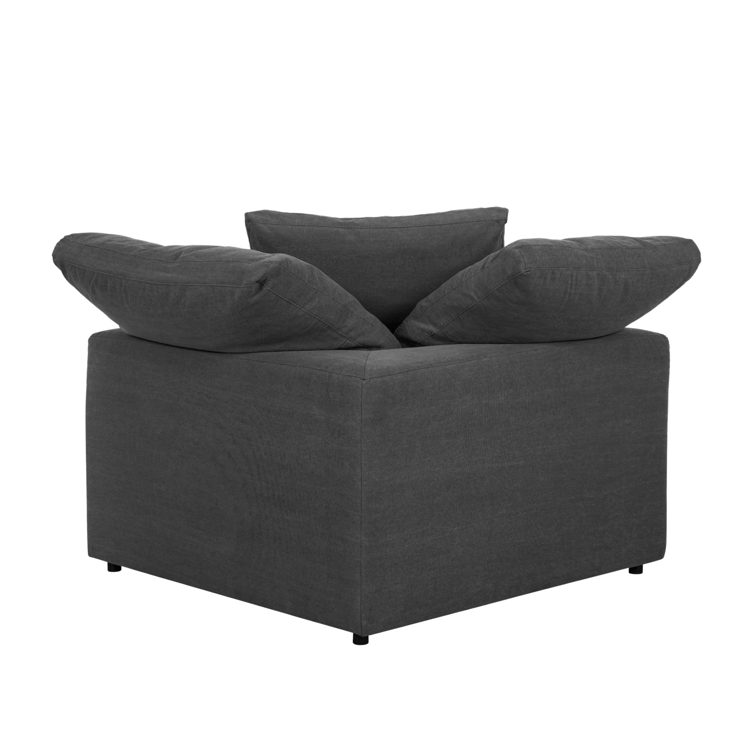 TIFFANY KÖŞE L KOLTUK MODÜL KOYU GRİ