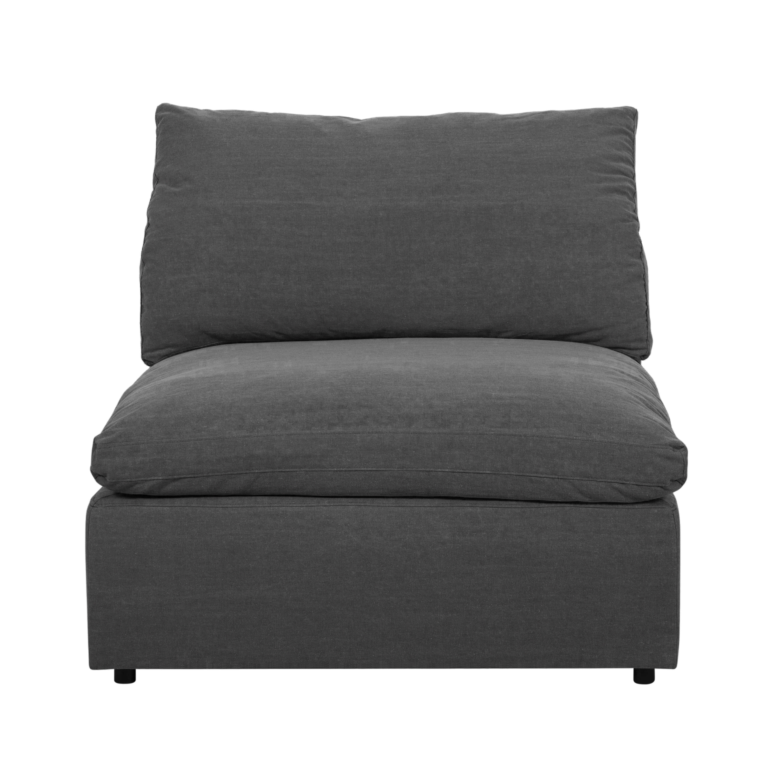 TIFFANY KOLSUZ L KOLTUK MODÜL KOYU GRİ