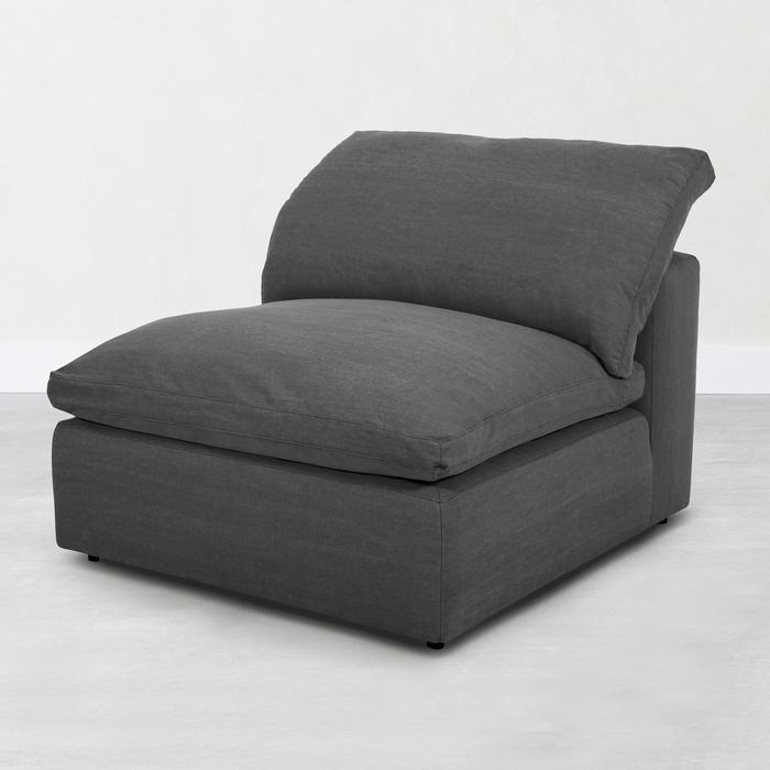 TIFFANY KOLSUZ L KOLTUK MODÜL KOYU GRİ