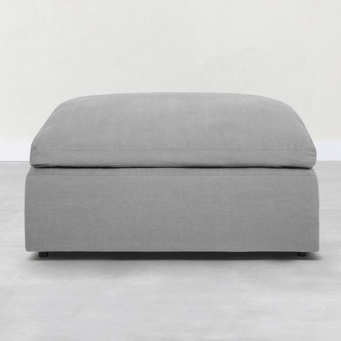 TIFFANY PUF AÇIK GRİ