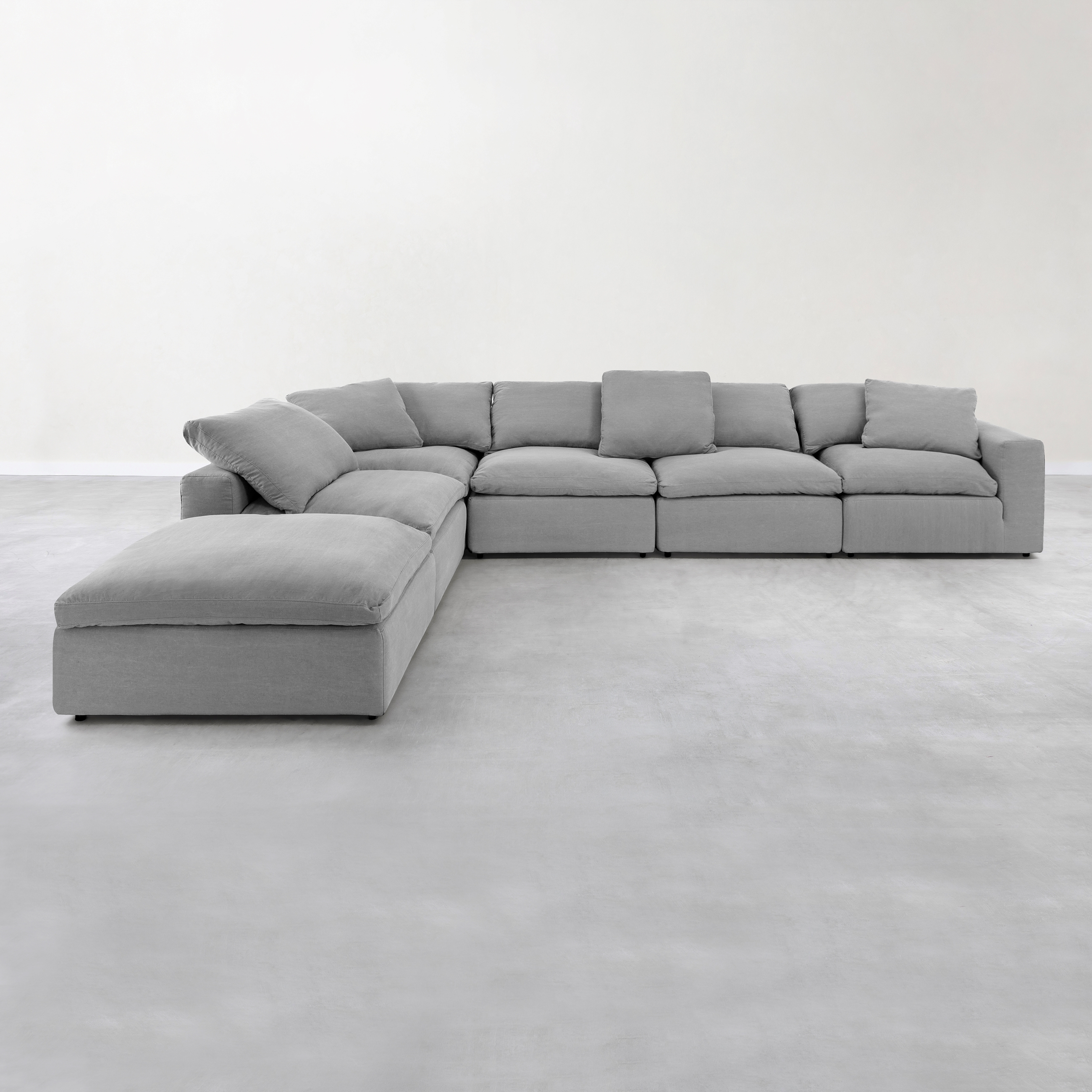 TIFFANY KOLSUZ L KOLTUK MODÜL AÇIK GRİ