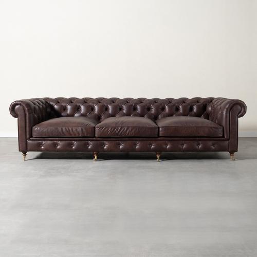  CHESTER KIZIL KAHVE DÖRTLÜ DERİ KOLTUK