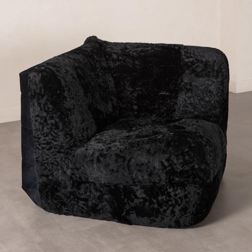  NOBU KÖŞE MODÜL KÜRKLÜ SİYAH