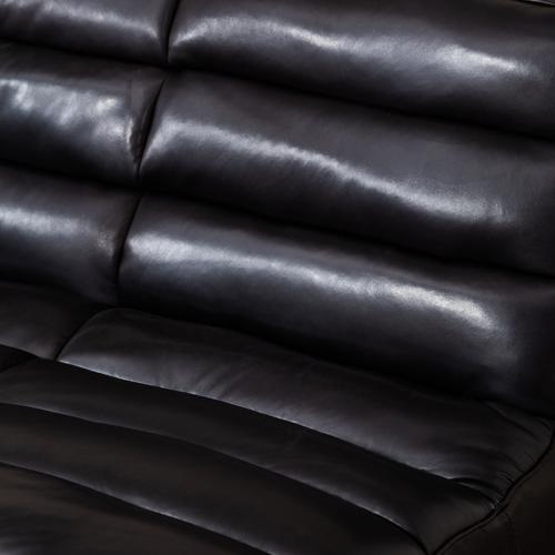 SHABBY ÜÇLÜ DERİ KOLTUK SİYAH