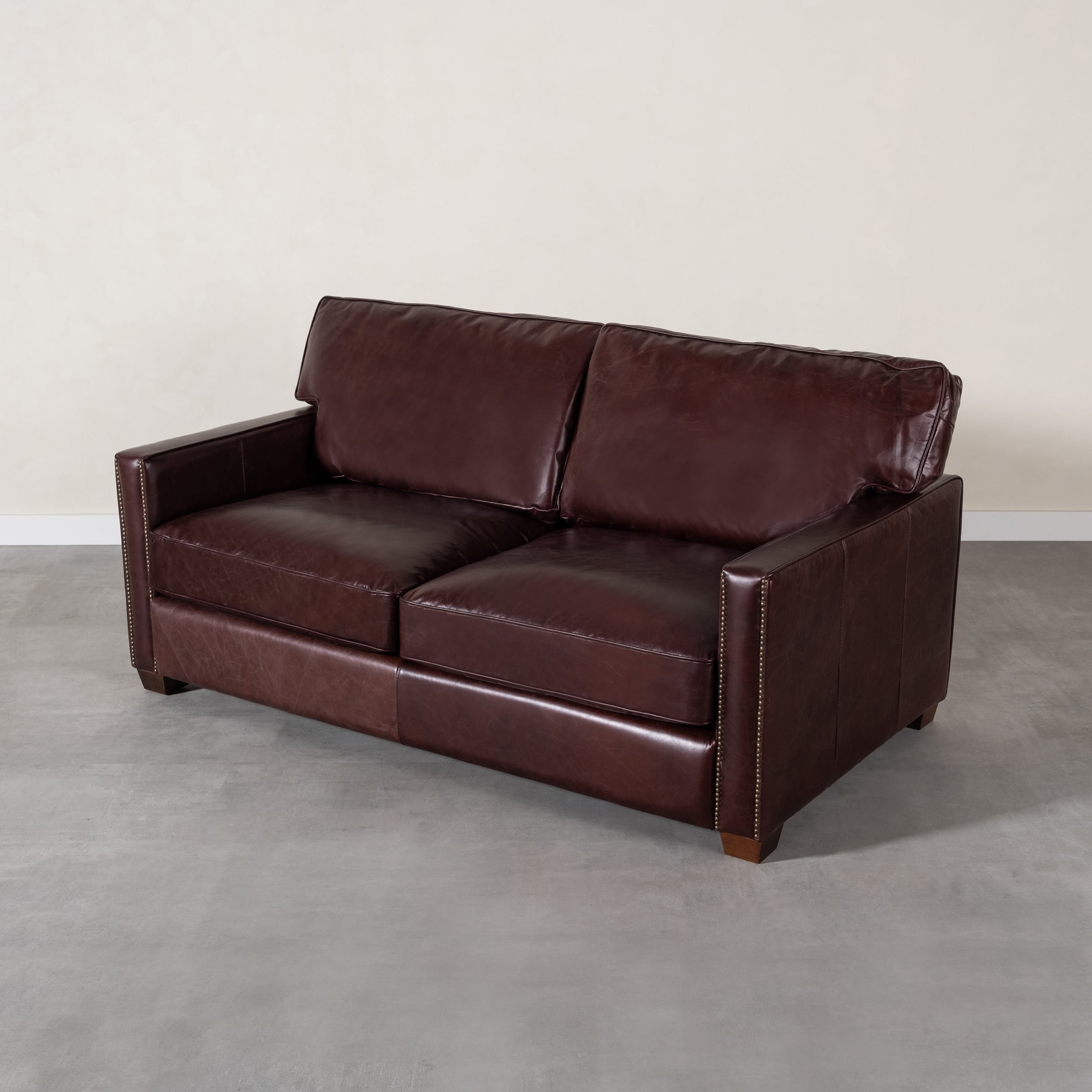 WILLIAM İKİLİ DERİ KOLTUK BIKER TAN