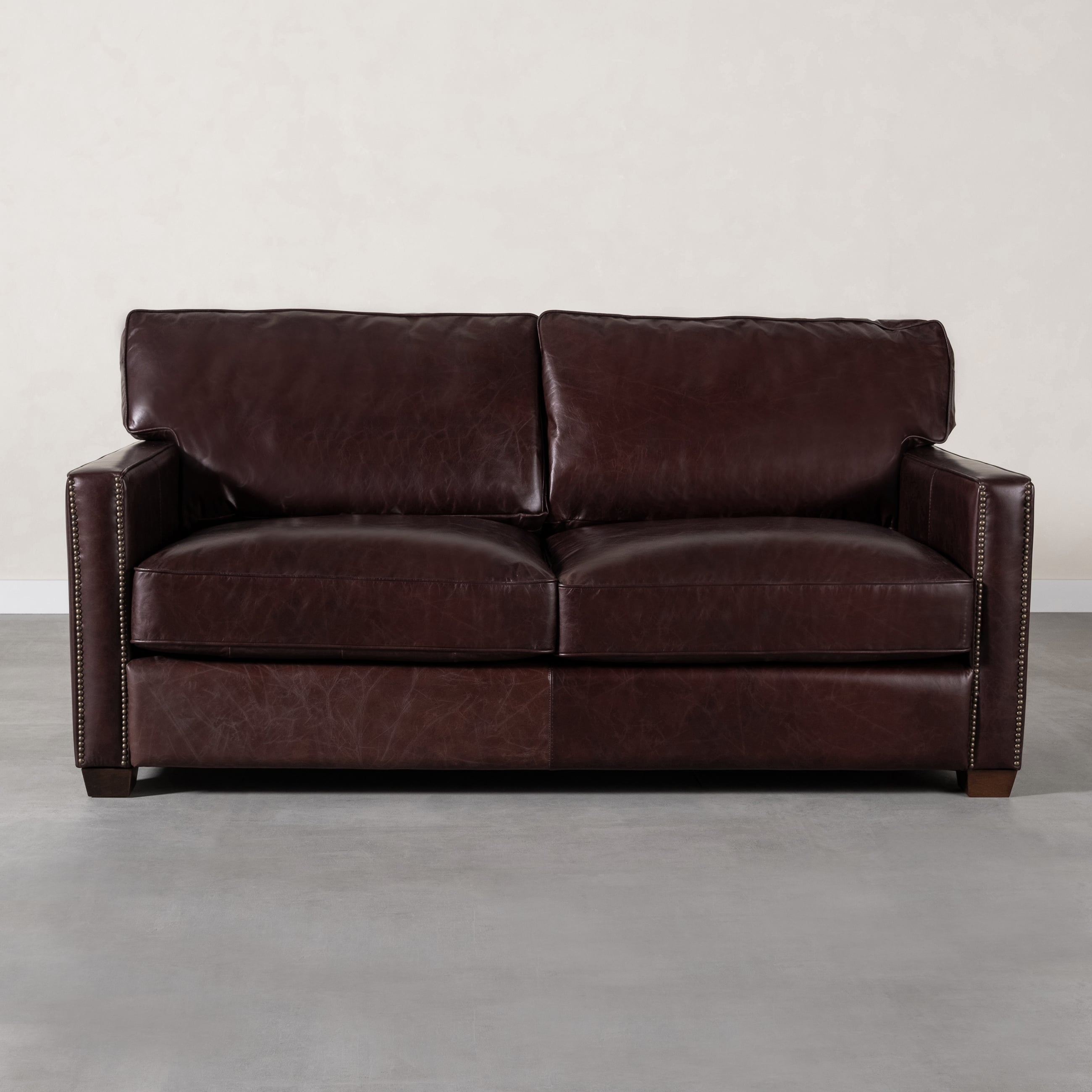 WILLIAM İKİLİ DERİ KOLTUK BIKER TAN