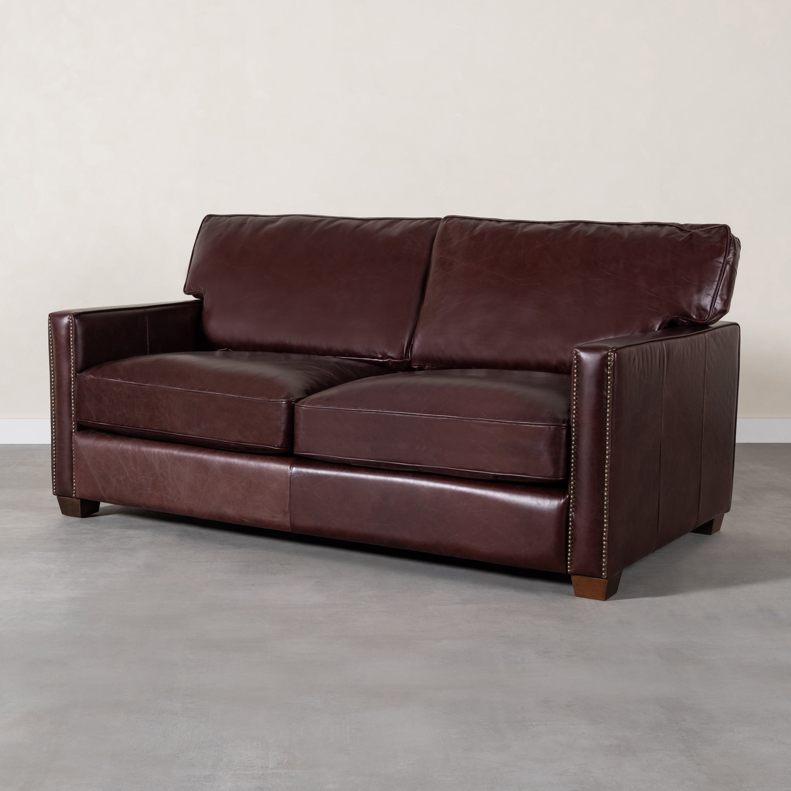 WILLIAM İKİLİ DERİ KOLTUK BIKER TAN