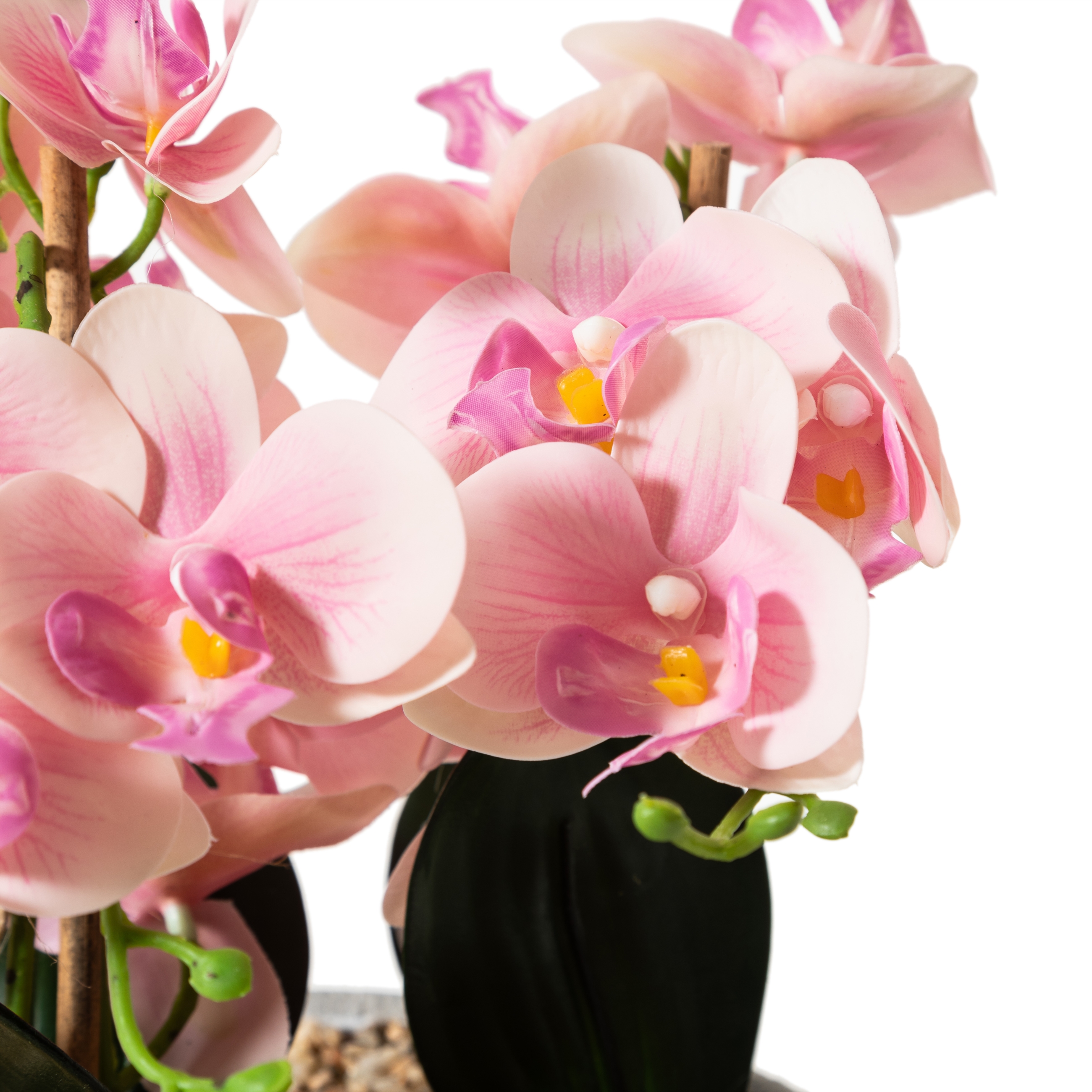 FUCHSIA ORKİDE SAKSILI YAPAY BİTKİ 19X26CM