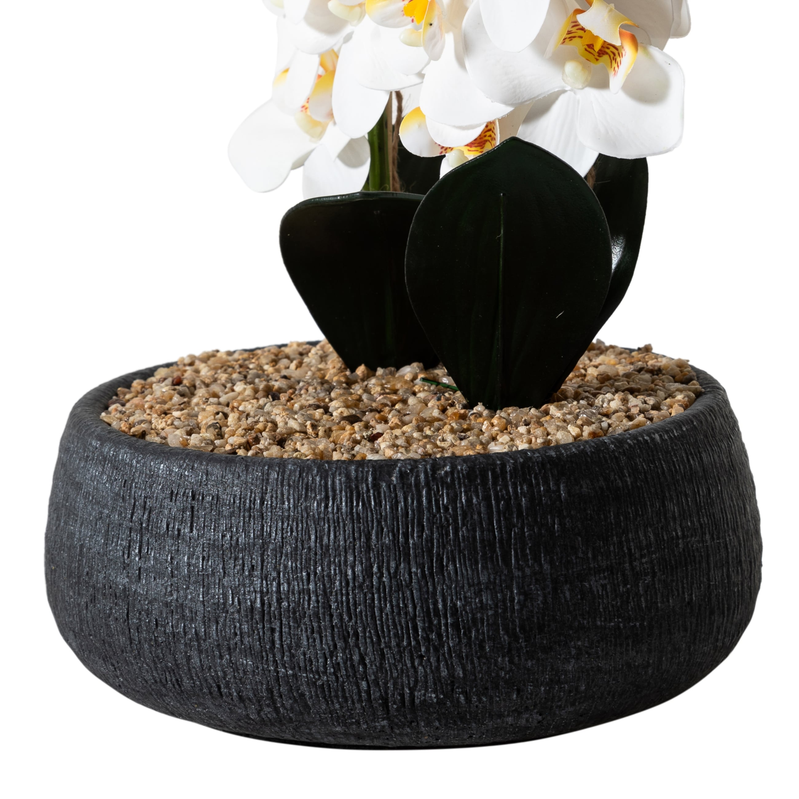 WHITE ORKİDE SAKSILI YAPAY BİTKİ 19X26CM