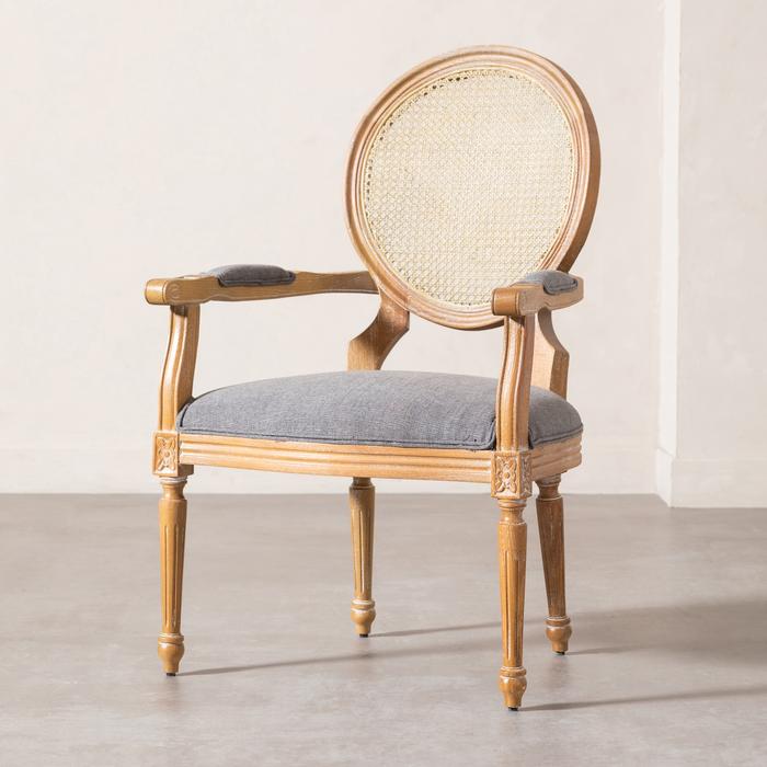 DARLINGTON MASİF AHŞAP HAZERAN SANDALYE GRİ