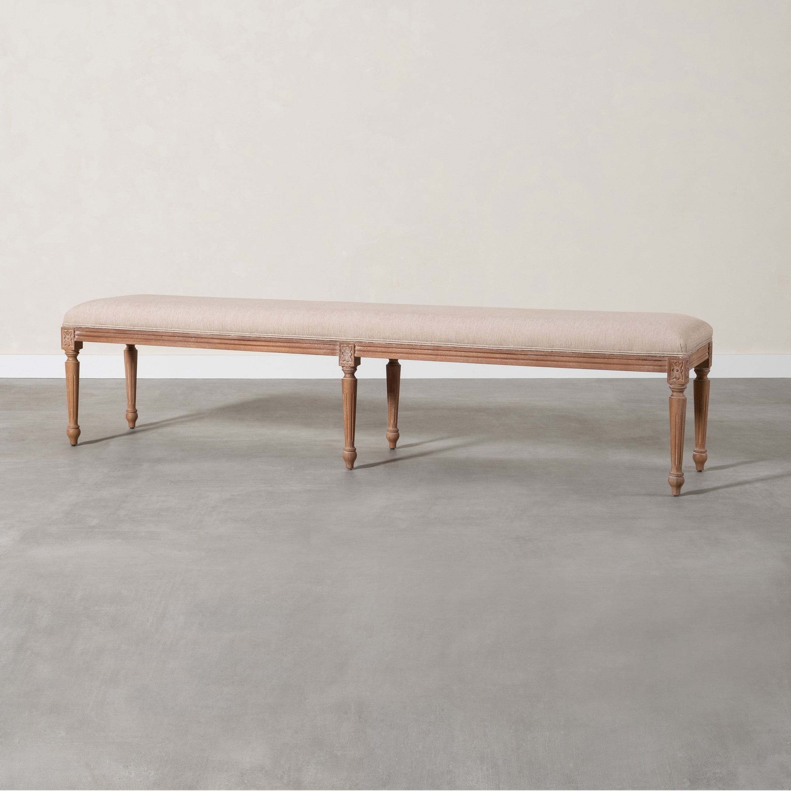 DARLINGTON MASİF AHŞAP EKRU BANK BÜYÜK