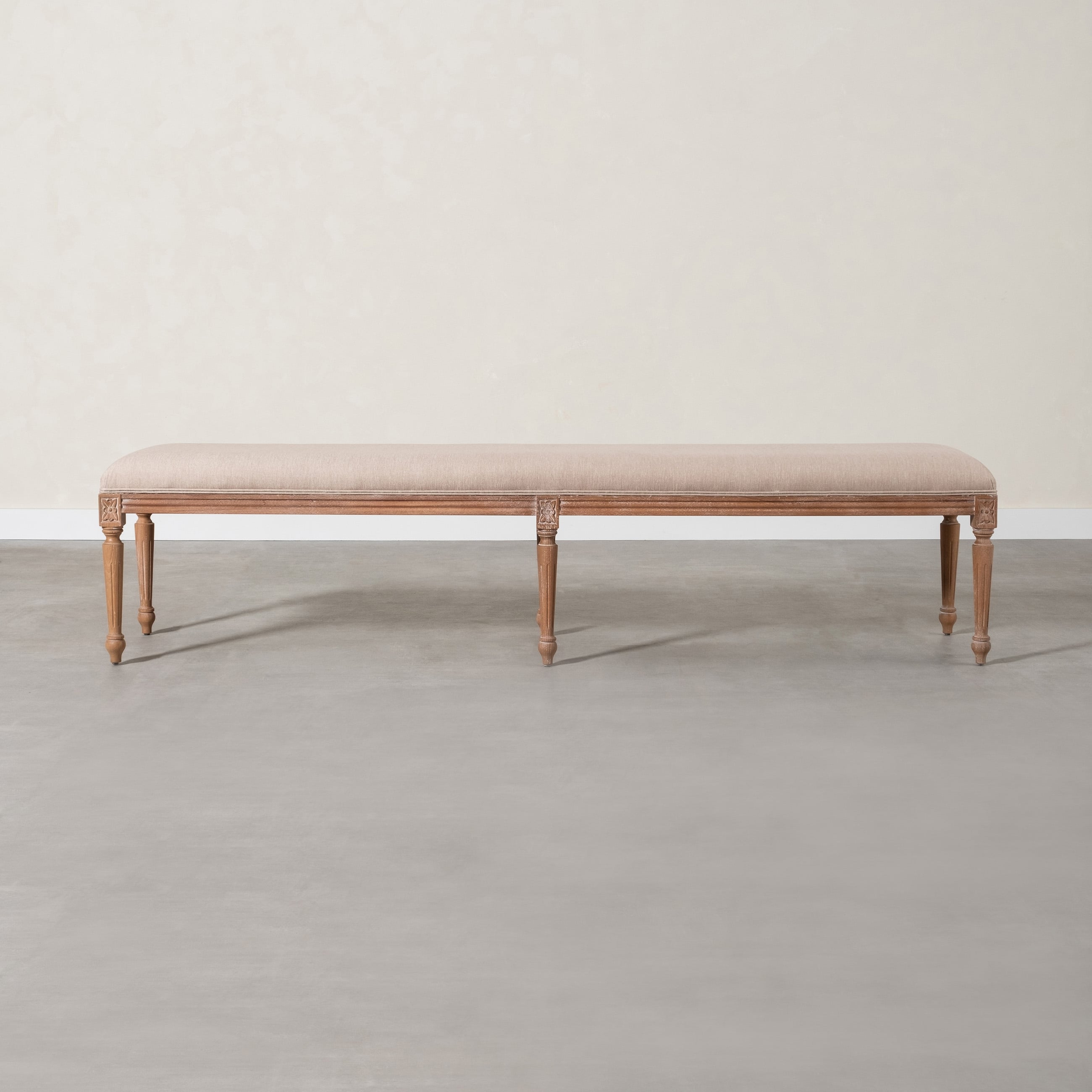 DARLINGTON MASİF AHŞAP EKRU BANK BÜYÜK