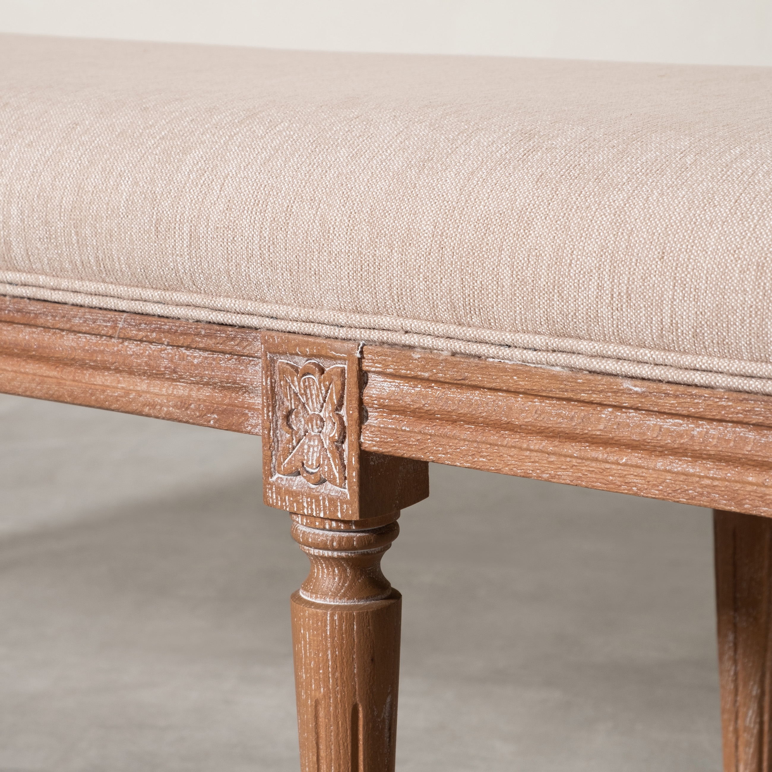 DARLINGTON MASİF AHŞAP EKRU BANK BÜYÜK