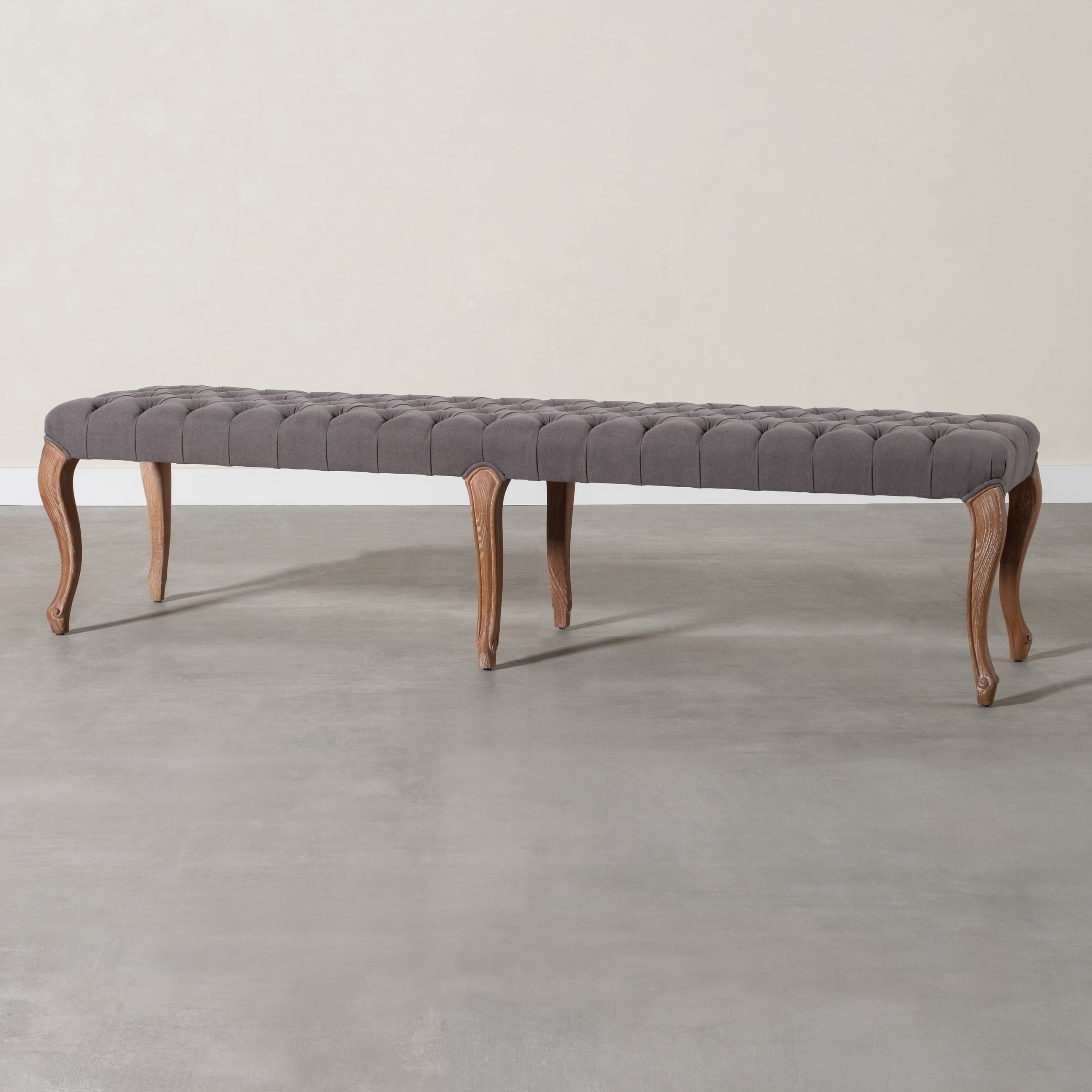 ROMA MASİF AHŞAP BANK GRİ KÜÇÜK