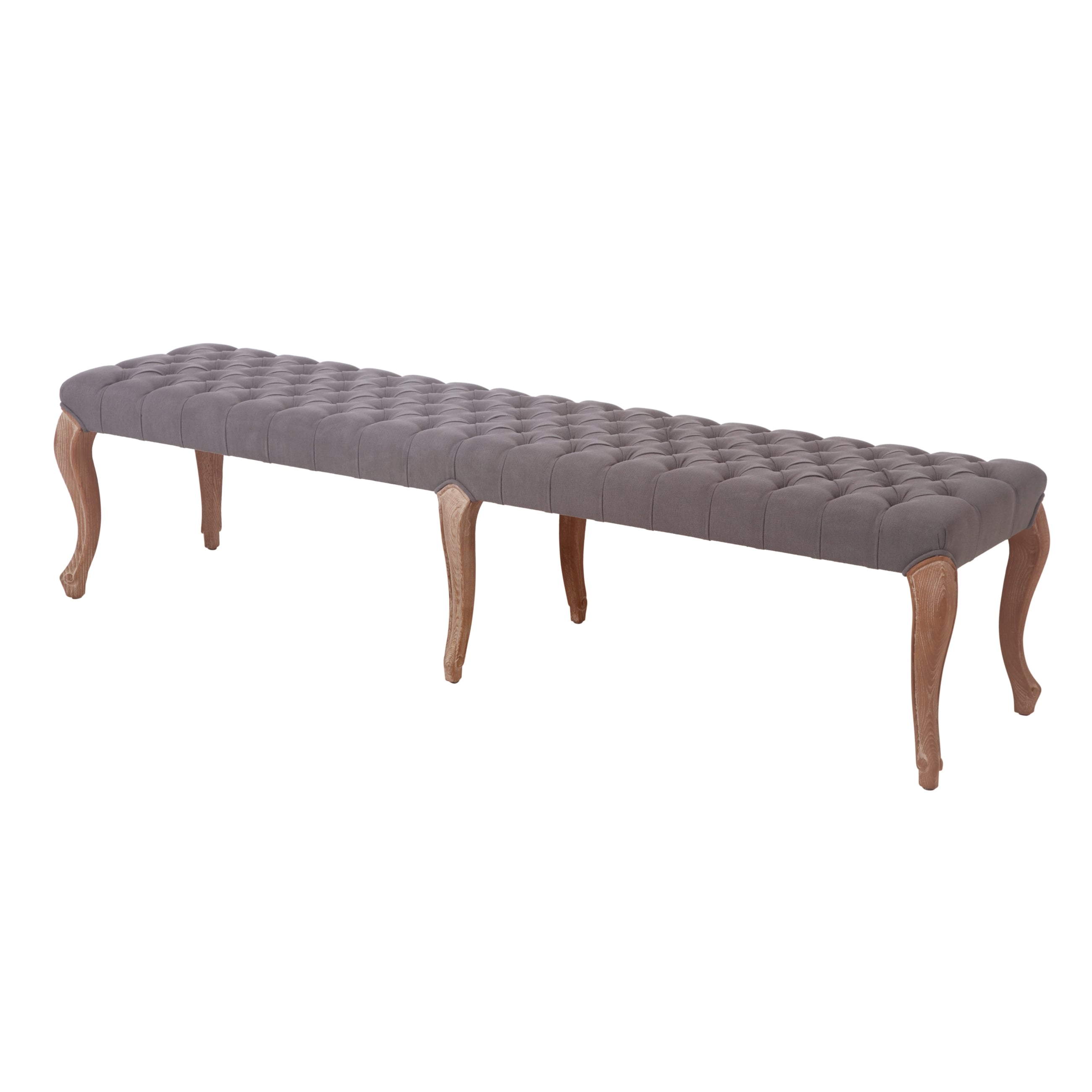 ROMA MASİF AHŞAP BANK GRİ KÜÇÜK