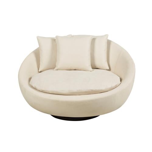  LOVELY FİLDİŞİ DÖNER KOLTUK