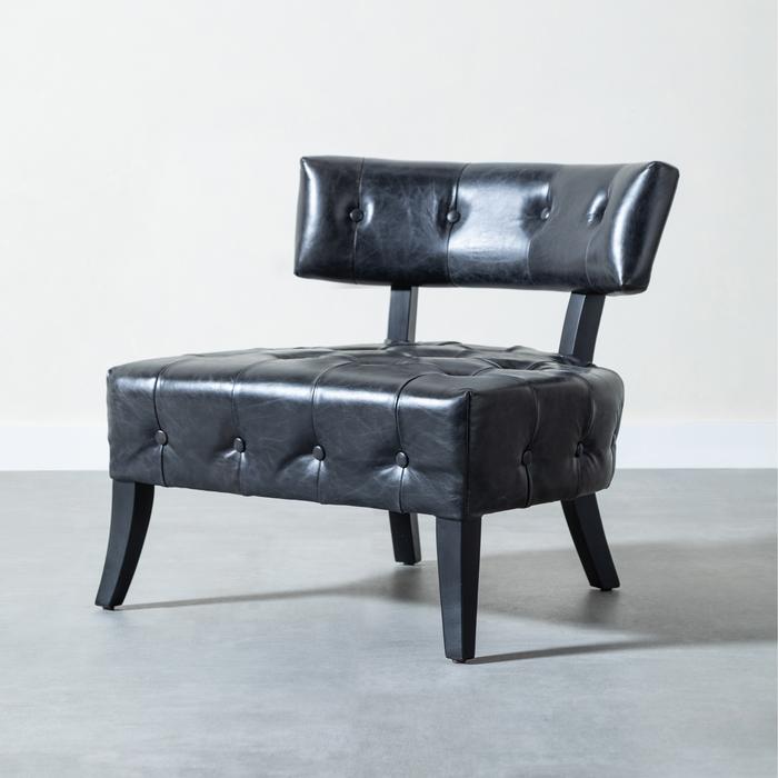 PARİS DERİ SİYAH BERJER