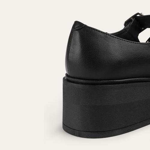  HAKİKİ DERİ KALIN TOPUKLU LOAFER