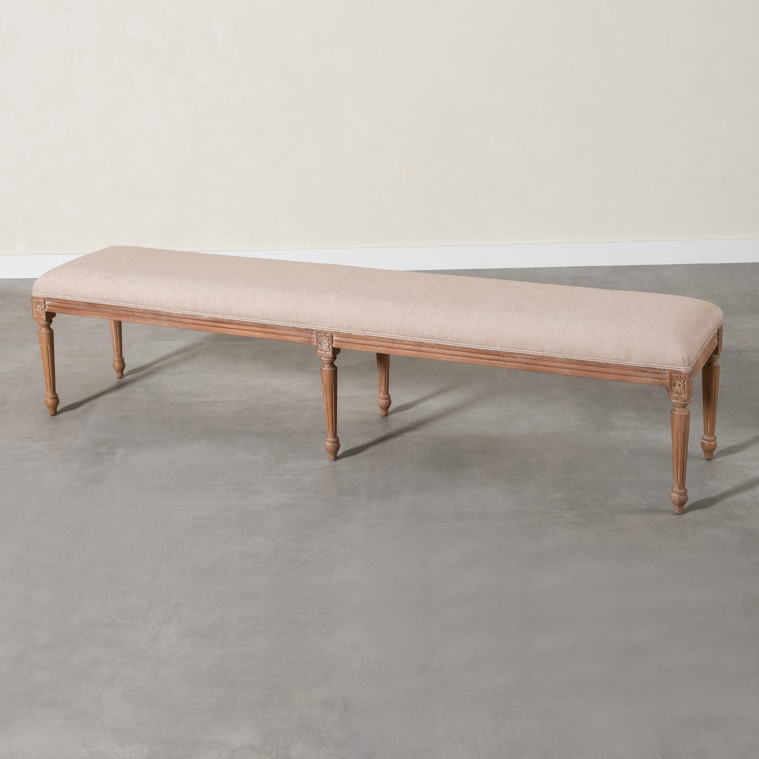 DARLINGTON MASİF AHŞAP EKRU BANK BÜYÜK