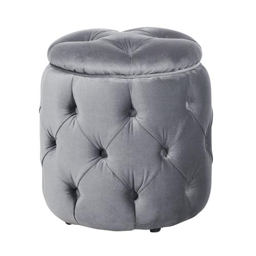  EVRON KADİFE PUF GRİ