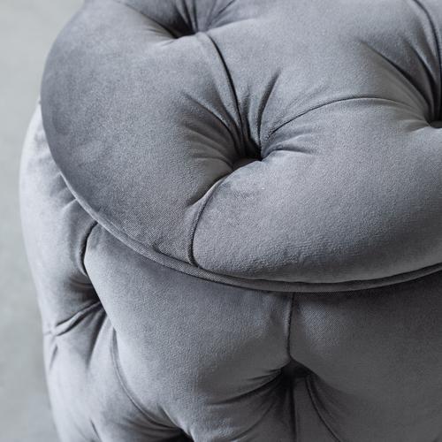  EVRON KADİFE PUF GRİ