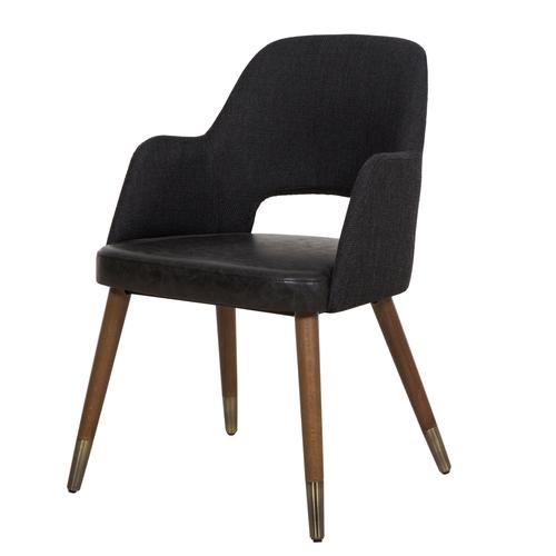  SPRING KUMAŞ SANDALYE KOYU GRİ