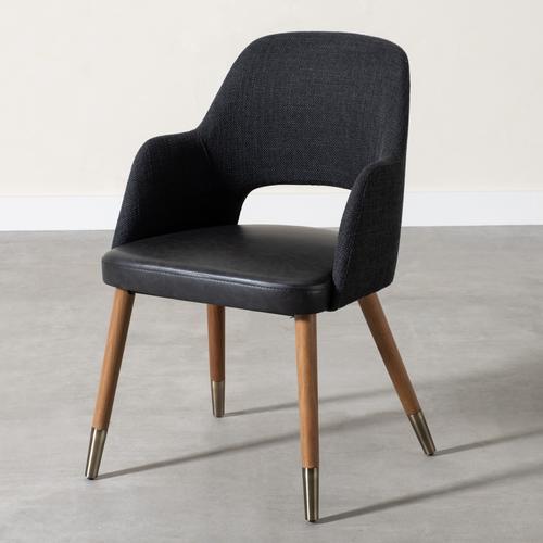  SPRING KUMAŞ SANDALYE KOYU GRİ