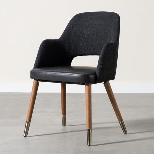  SPRING KUMAŞ SANDALYE KOYU GRİ